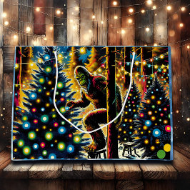 Legendäre Weihnachtsbigfoot Große Geschenktüte