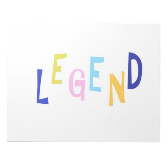 legendäre Wortart Notizblock (Vorderseite)
