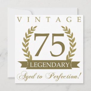 Legendärer 75. Geburtstag Karte
