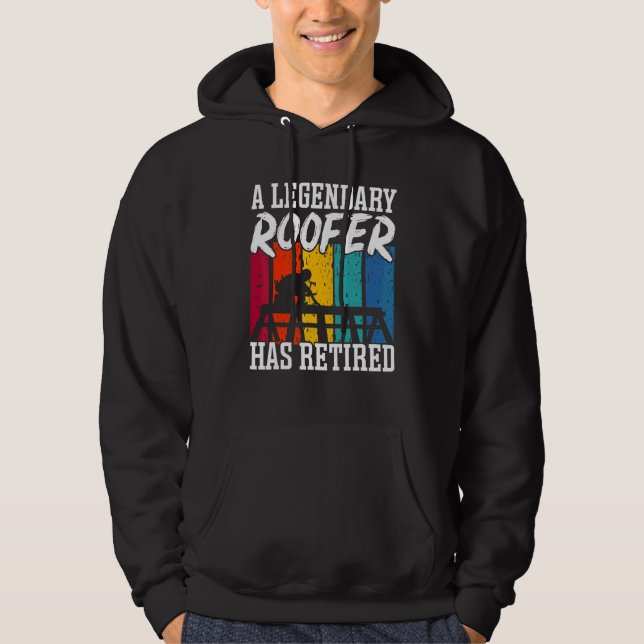 Legendärer Dachdecker hat Dachdecker-Dacharbeiter  Hoodie (Vorderseite)