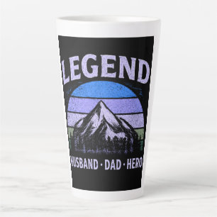 Legendärer Ehemann Vater Held Vintage Vatertag Milchtasse