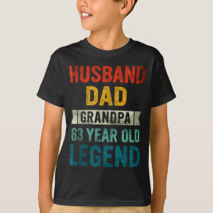 Legendärer Ehemann Vater Opa 63 Design T-Shirt