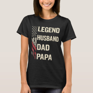 Legendärer Ehemann Vater Papa Vintage Kunstwerk T-Shirt