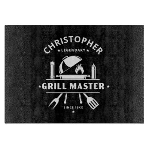 Legendärer Grillmeister   Benutzerdefinierter Name Schneidebrett