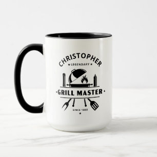 Legendärer Grillmeister   Benutzerdefinierter Name Tasse