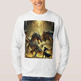 Legendärer Konflikt: Geschmolzener Golddrache und  T-Shirt