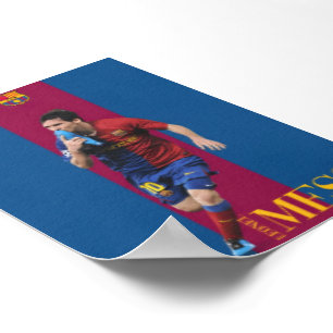 Legendärer Lionel Messi Barcelona ikonischer Schuh Poster