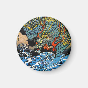 Legendärer mythischer Drache Utagawa Kuniyoshi Kun Magnet