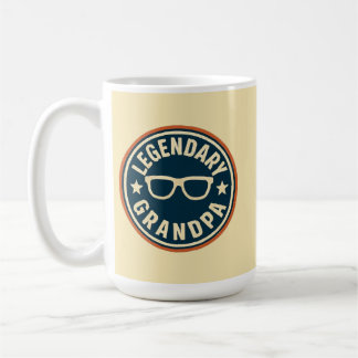 legendärer Opa Retro-Abzeichen Kaffeetasse