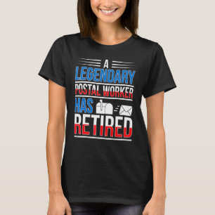 Legendärer Postmitarbeiter im Ruhestand: Briefträg T-Shirt