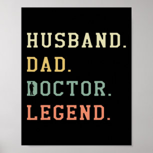 Legendärer Retro-Arzt und Papa Medizin Poster