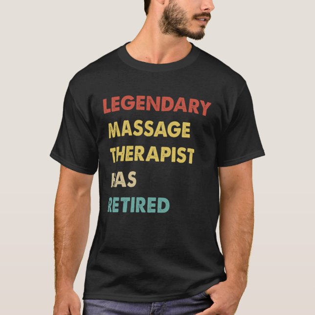 Legendärer Retro-Massagetherapeut geht in Rente T-Shirt (Vorderseite)
