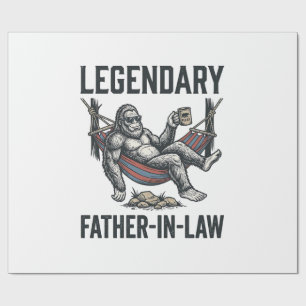 Legendärer Schwiegervater Sasquatch Vintage-Shirt Geschenkpapier
