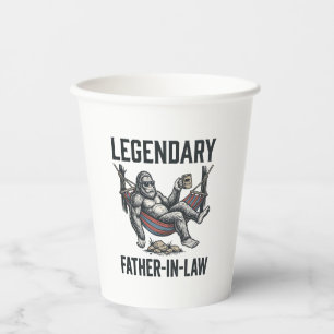 Legendärer Schwiegervater Sasquatch Vintage-Shirt Pappbecher