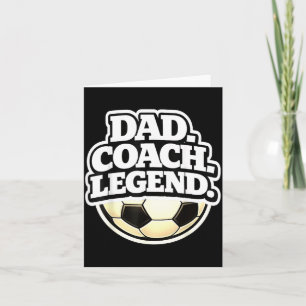 Legendärer Vater-Trainer Lustiger Fußball-Vater Karte