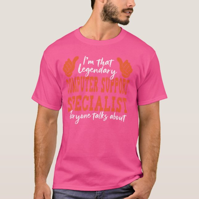Legendäres Computerprogramm für lustige Berufe T-Shirt (Vorderseite)
