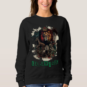 Legendäres Erbe des Löwen Digitale Kunst GRAPHIK Sweatshirt