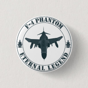 Legendäres F-4 Phantom-Kampfflugzeug Button