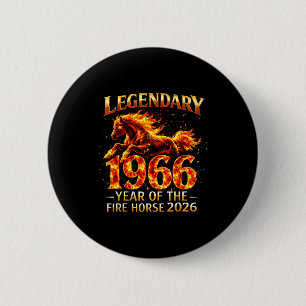 Legendäres Feuerpferd 1966 zum 60. Geburtstag 2026 Button