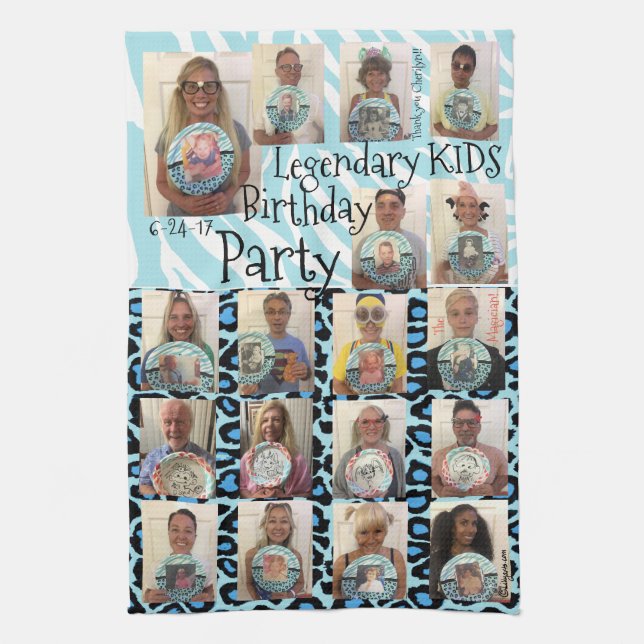 Legendäres Kindergeburtstag-Party Handtuch (Vertikal)