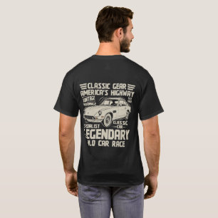 Legendäres Klassiker-Auto T-Shirt Vintage-Rennst