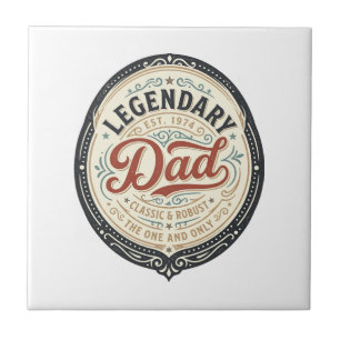Legendäres Vater Vintage-Gravur-Shirt-Design_1 Fliese