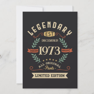 Legendäres Vintage-Geburtstagsgeschenk Einladung