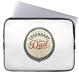 Legendäres Vintage-T-Shirt-Design mit Gravur für V Laptopschutzhülle