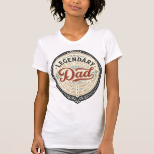 Legendäres Vintage-T-Shirt-Design mit Gravur für V T-Shirt