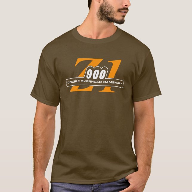 Legendäres Z1 900 Rootbeer und Orange T-Shirt (Vorderseite)