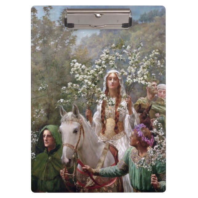 Legendarische Königin Guinevere (von John Collier) Klemmbrett (Vorderseite)