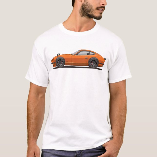 Legendary Classic Orange 240z Fairlady Men Shirts (Vorderseite)