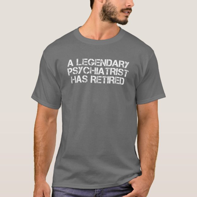 LEGENDARY CONCRETE FINISHER RETIRED Funny Retireme T-Shirt (Vorderseite)
