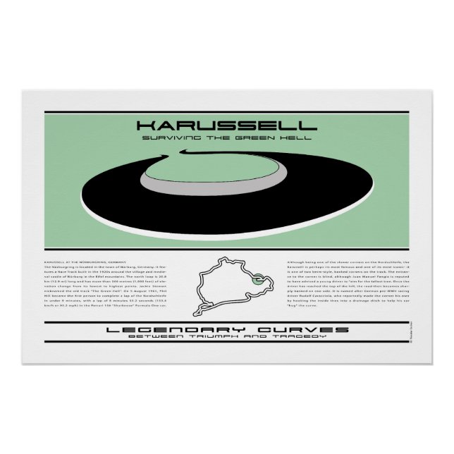 Legendary Curves, Karusell, Nurburgring Poster (Vorderseite)
