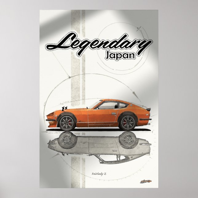 Legendary Japan Fairlady Z 240z S30 Poster (Vorne)