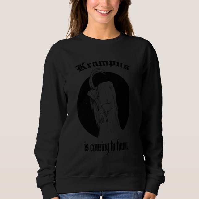 Legendary Krampus As Idea Perchten Mask Sweatshirt (Vorderseite)