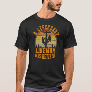 Legendary Lineman hat die sonnige Pension Par T-Shirt