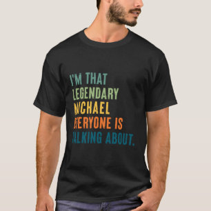 Legendary Michael Personalisiert Name T-Shirt