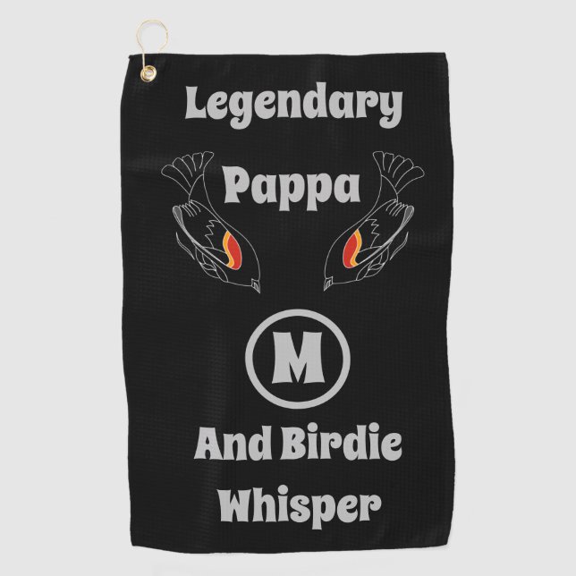 Legendary Pappa und Birdie Whisper Red Wing Bird G Golfhandtuch (Vorderseite)
