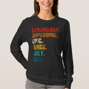 Legendary Phantastisch Epic Seit Juli 1961 Retro S T-Shirt