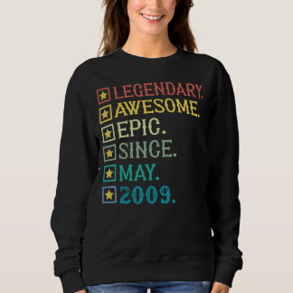 Legendary Phantastisch Epic Seit Mai 2009 13. Gebu Sweatshirt