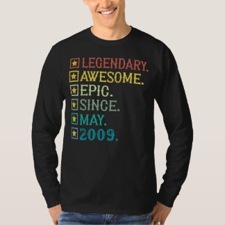 Legendary Phantastisch Epic Seit Mai 2009 13. Gebu T-Shirt