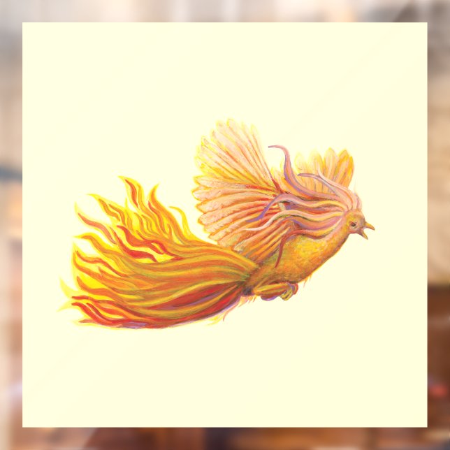 Legendary Phoenix Bird Fensteraufkleber (Blatt 2)