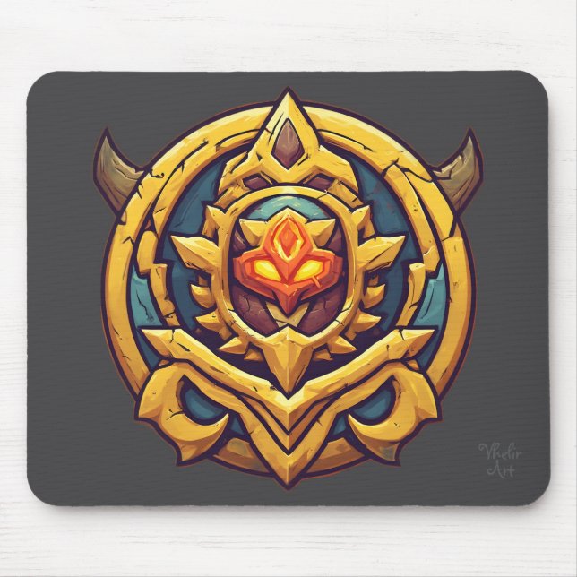 Legendary Rank Gamer Emblem Mousepad (Vorne)