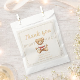 Legendary Red Belt Judo Bear – Baby Shower Geschenktütchen