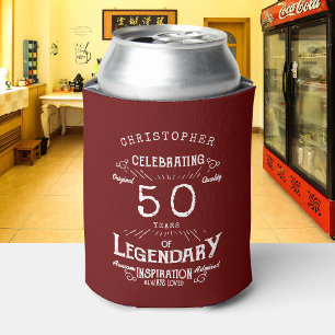 Legendary Red Vintag Name Legend 50. Geburtstag Dosenkühler