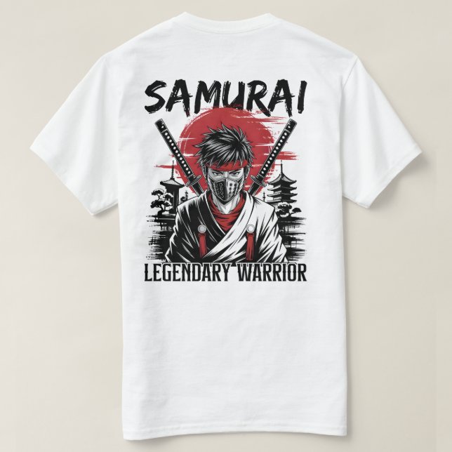 Legendary Samurai Warrior T-Shirt (Design Rückseite)