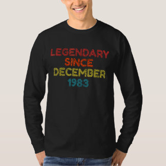Legendary Seit Dezember 1983 Retro Birthday T-Shirt