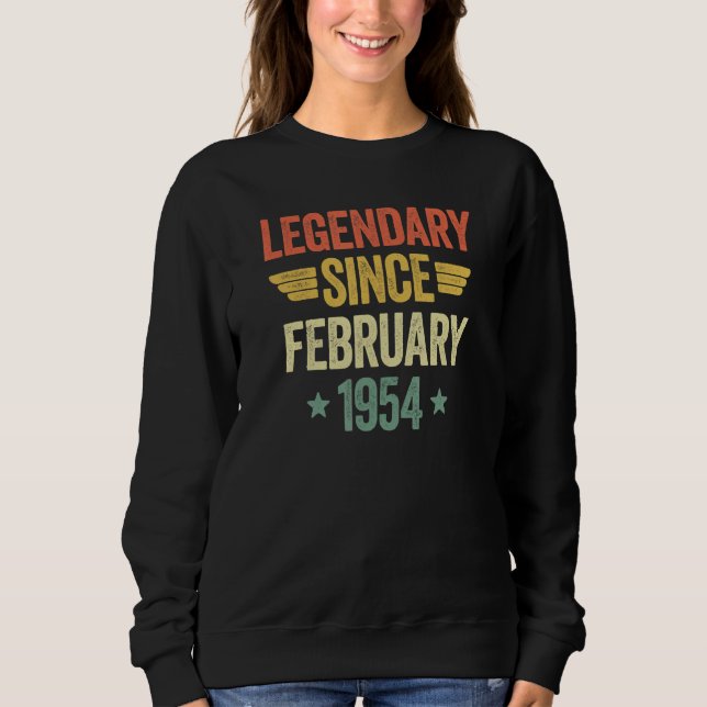 Legendary Since February 1954 Sweatshirt (Vorderseite)