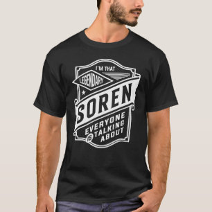 Legendary Soren Personalisiert Name Soren T-Shirt